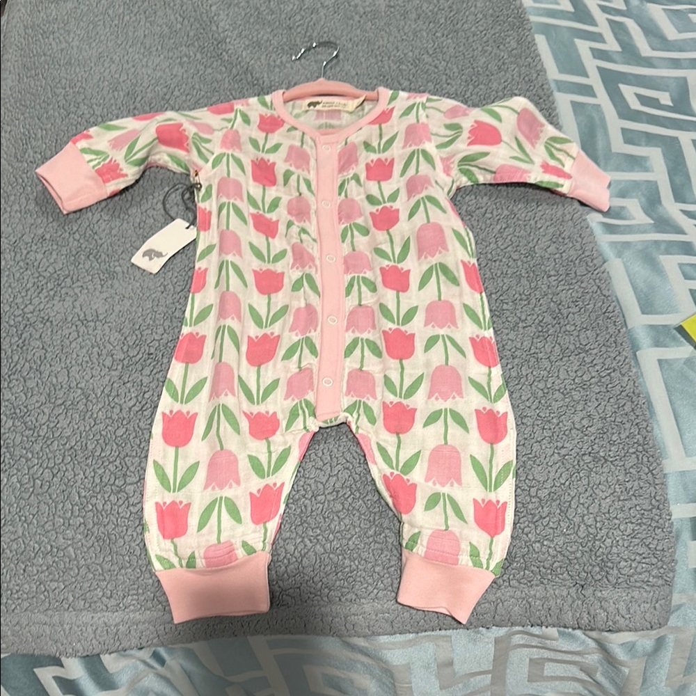 Floral Pink Kids One Piece